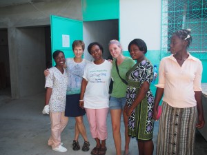 Working with the nurses on the cervical cancer screening program.