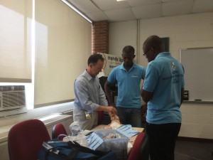 Dr. Rick Stafford Teaching Neonatal Resuscitation Skills